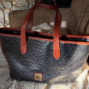 Dooney & Bourke Black and Brown Tote